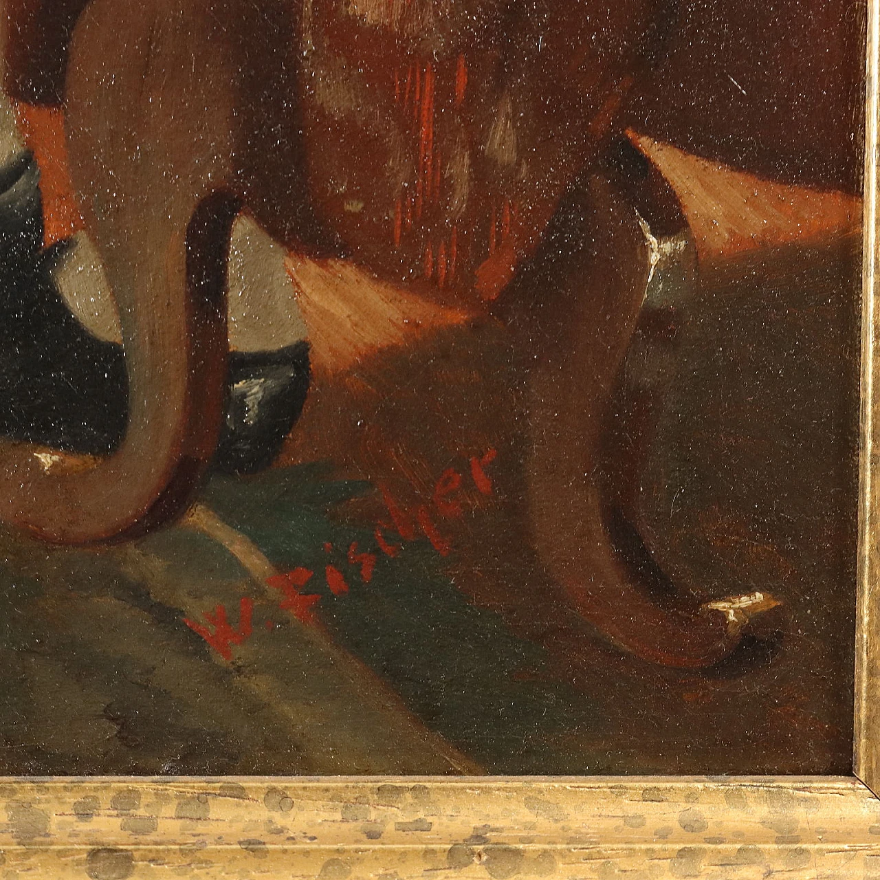 Franz Joseph Haydn conducts string quartet, oil on canvas 8