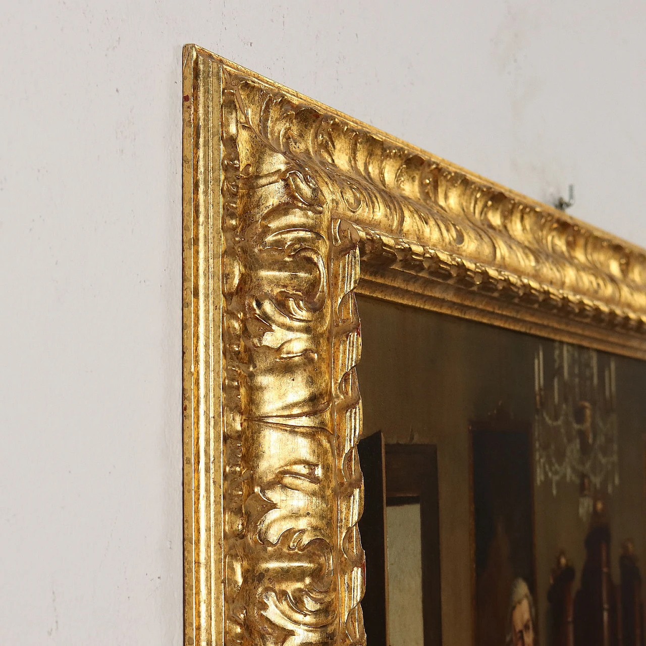 Franz Joseph Haydn conducts string quartet, oil on canvas 10