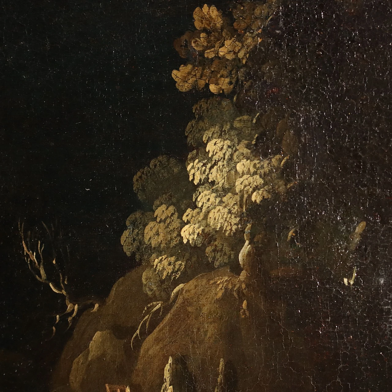 Mare in tempesta, dipinto a olio su tela attribuito a Jan Peeters, '600 9