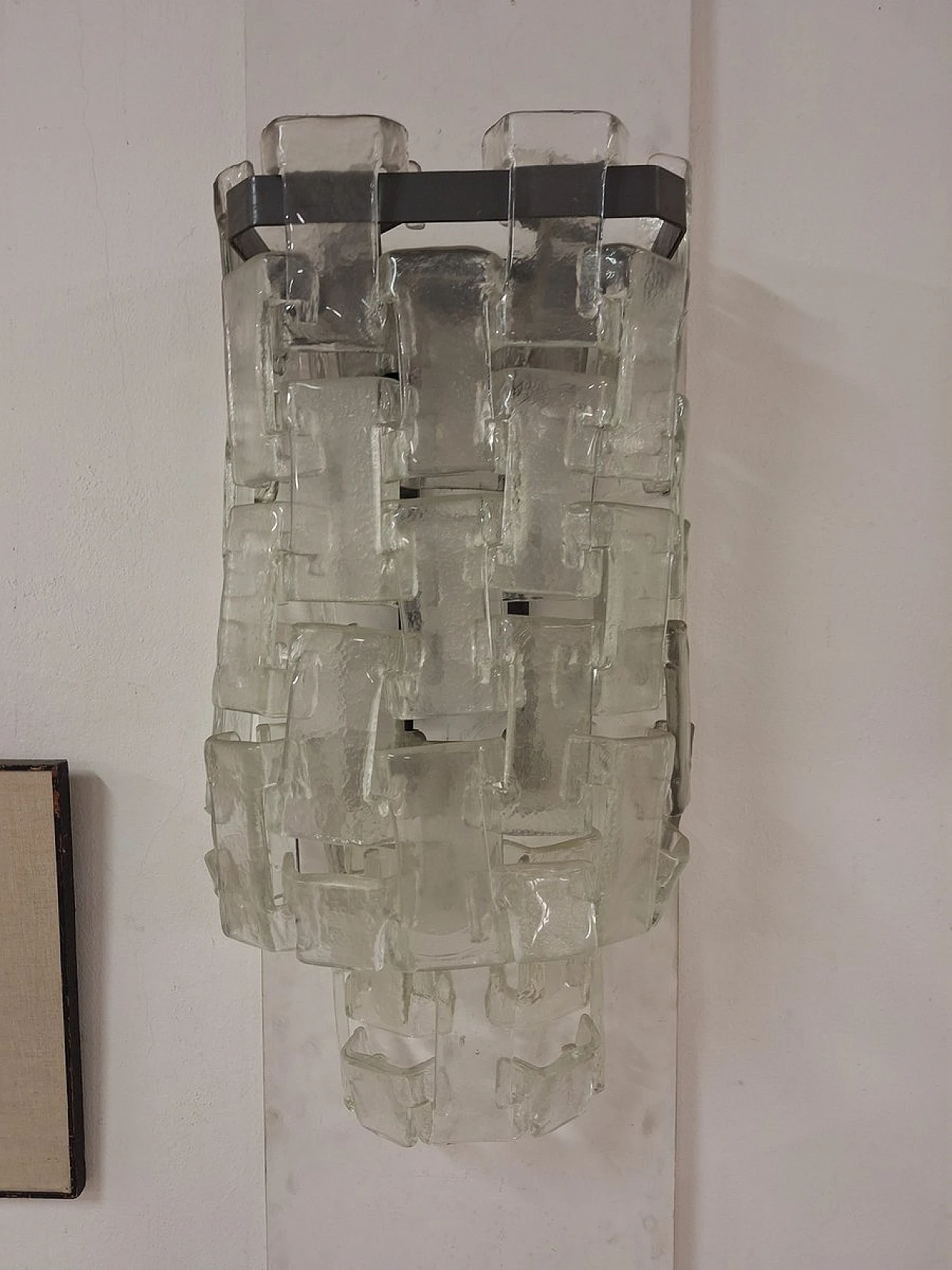 Murano glass wall lamp by Carlo Nason for Mazzega, 1960s 6