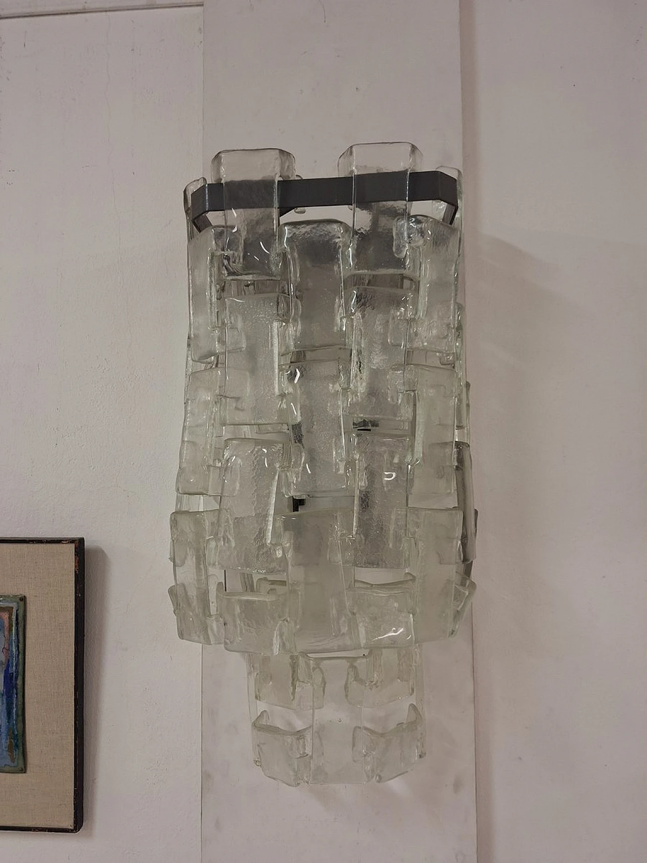 Murano glass wall lamp by Carlo Nason for Mazzega, 1960s 7