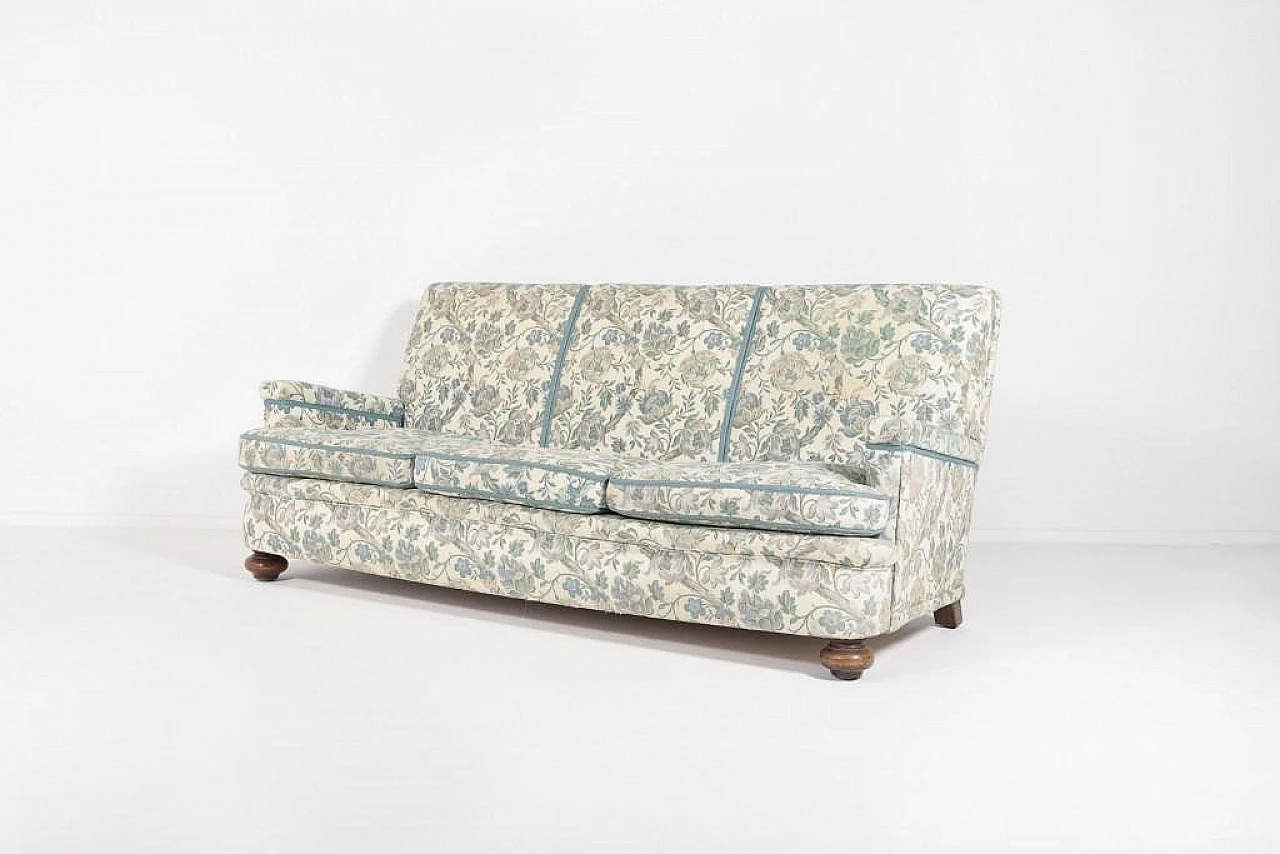 Mid-Century Sofa in Floral Fabric, 1950s, Sweden 2