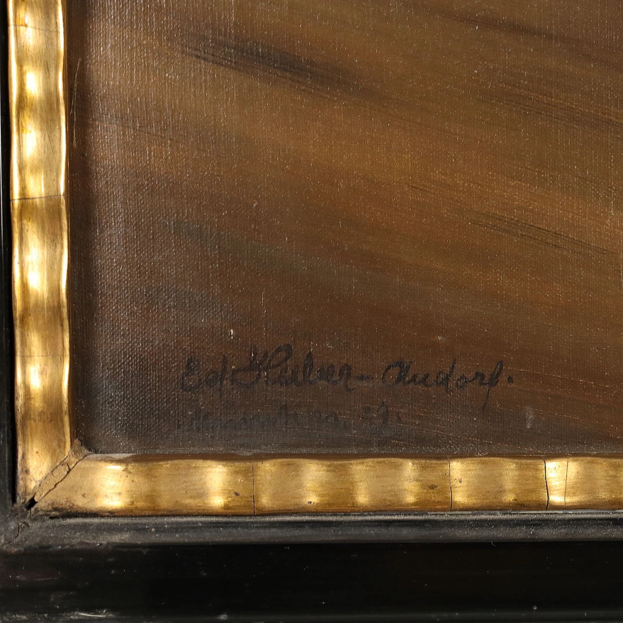 Eduard Huber-Andorf, scene in tavern, oil painting on canvas, 1929 7