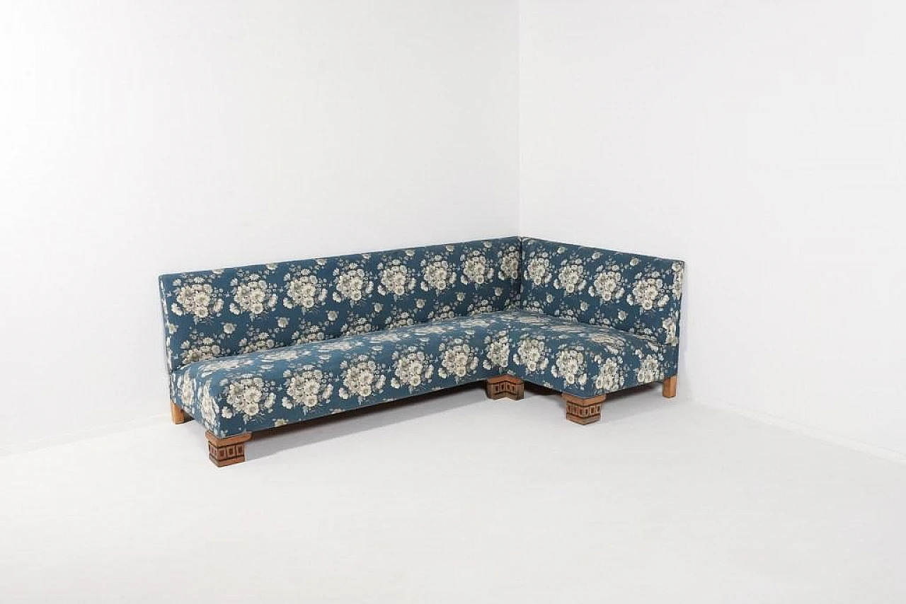 Mid-Century Danish Corner Sofa, 1950s 1