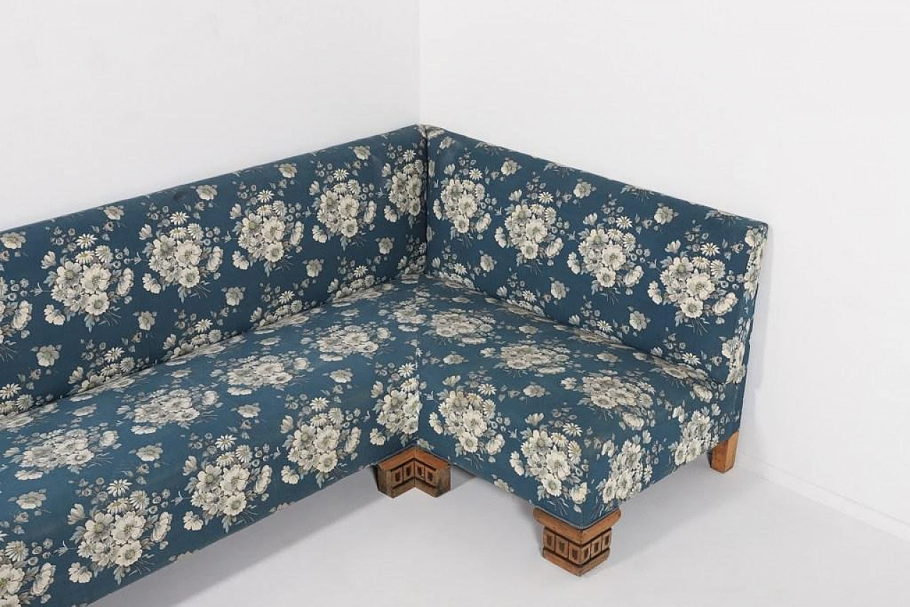 Mid-Century Danish Corner Sofa, 1950s 2