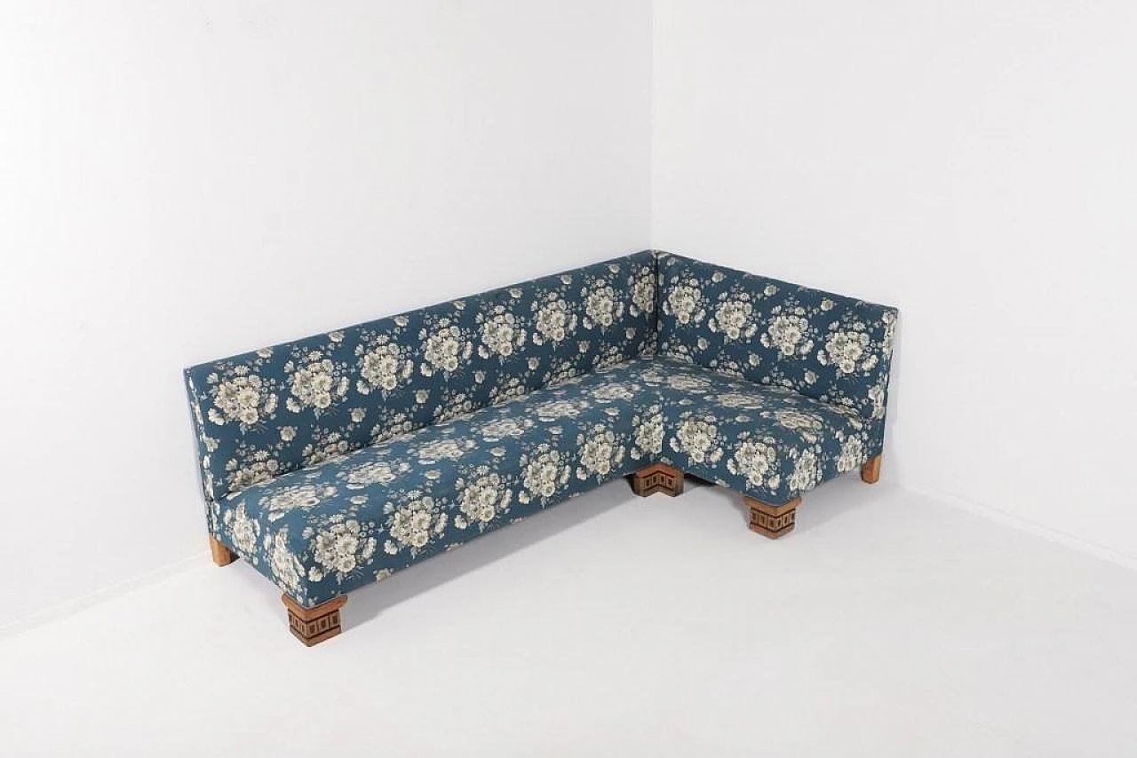 Mid-Century Danish Corner Sofa, 1950s 4