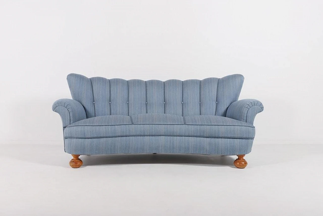 Divano curvo, Scandinavia, anni '40, Svezia 1