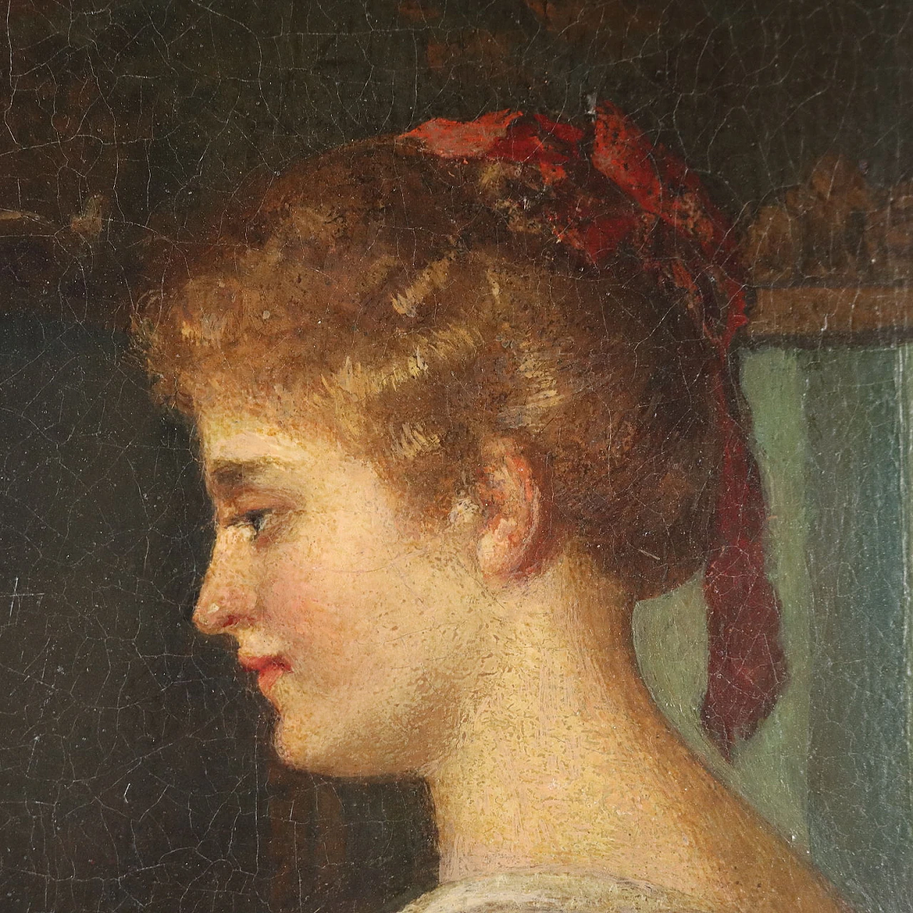 Louis Katzenstein, Mozart e Aloysia Weber, olio su tela, 1885 5