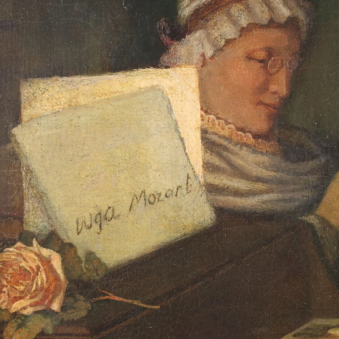 Louis Katzenstein, Mozart e Aloysia Weber, olio su tela, 1885 6
