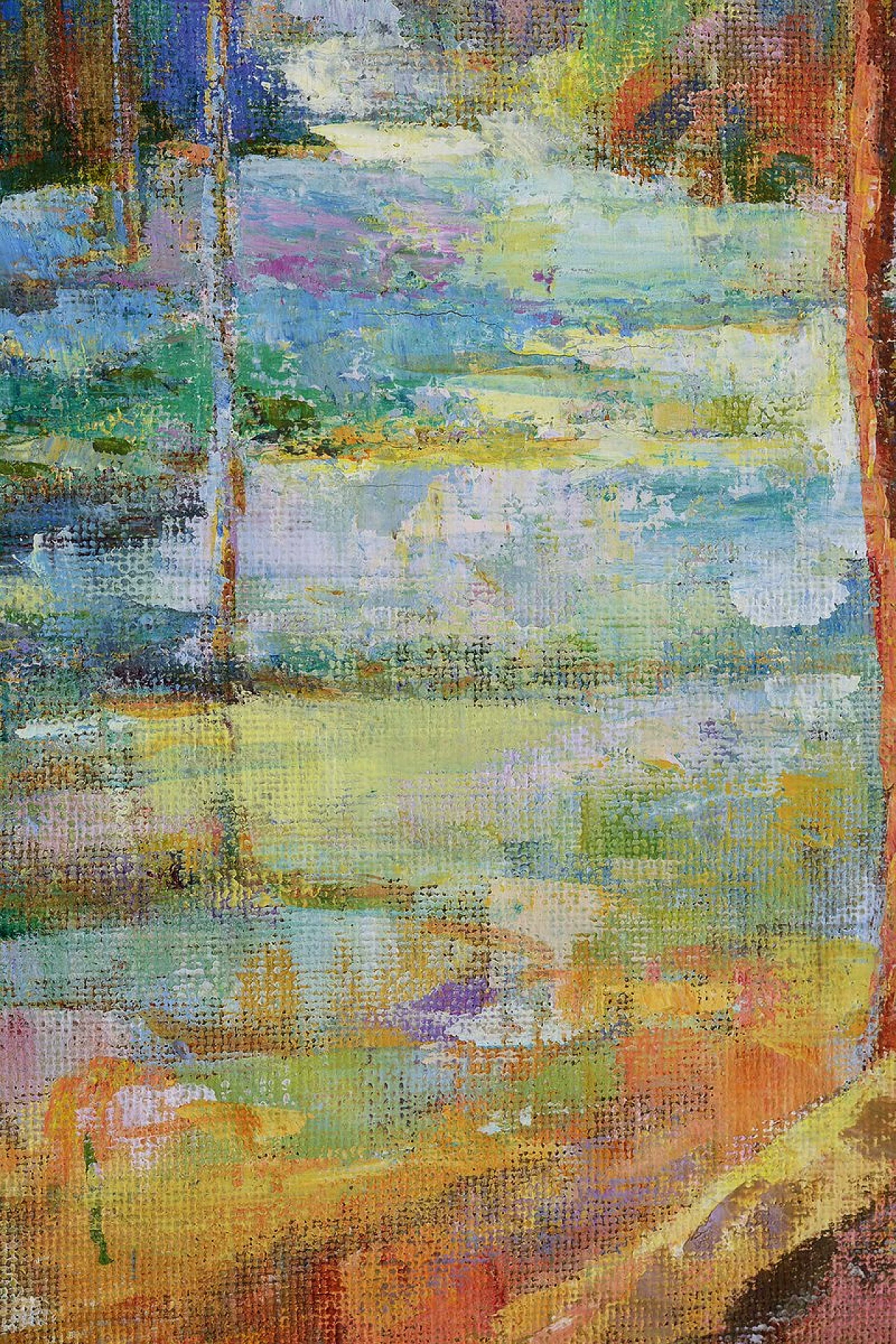 Alfonso Pragliola, Al sentiero, tecnica mista su tela, 2019 2