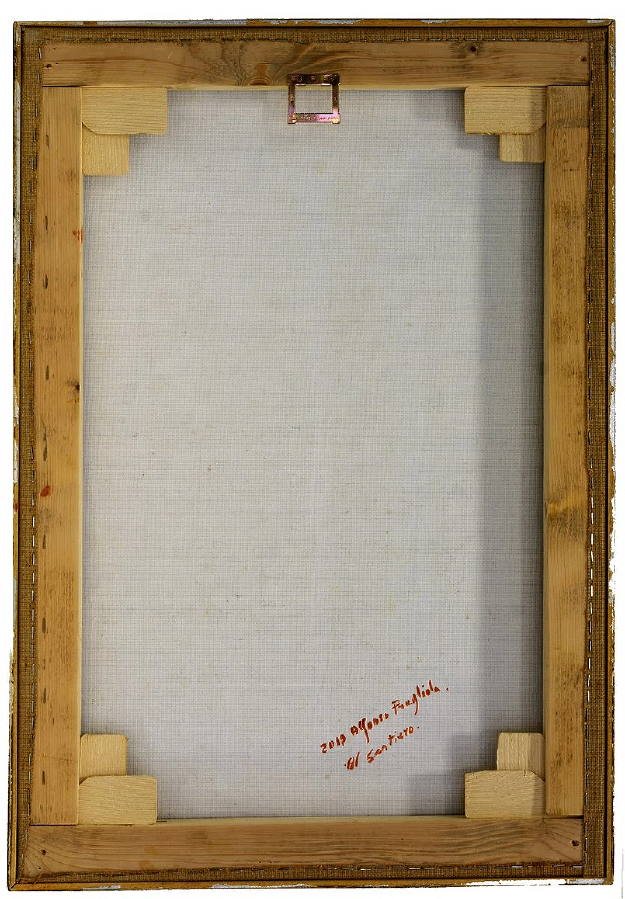 Alfonso Pragliola, Al sentiero, tecnica mista su tela, 2019 5