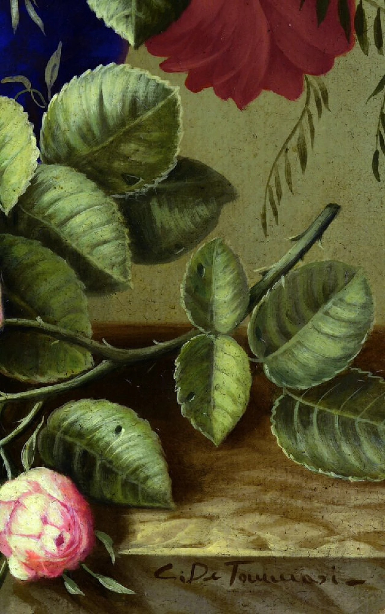 Carlo De Tommasi, Fiori, olio su tela, 2017 5