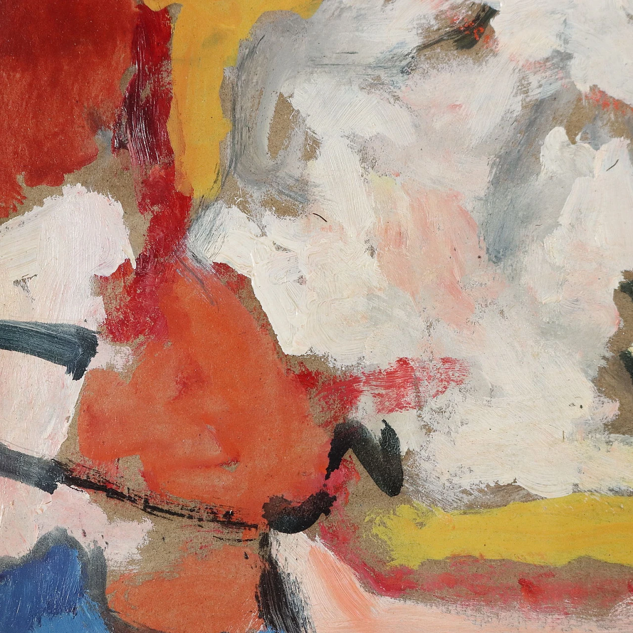 Renato Bontempi, Pensiero improvviso (scomposizione), dipinto a olio su cartone, 1984 4