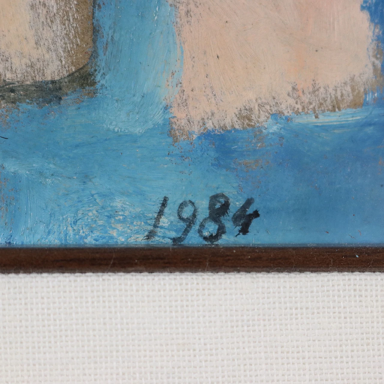 Renato Bontempi, Pensiero improvviso (scomposizione), dipinto a olio su cartone, 1984 7