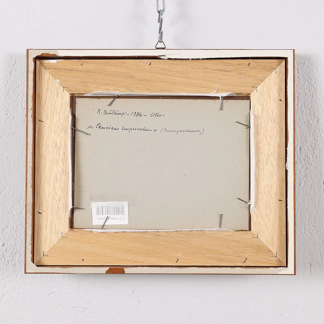 Renato Bontempi, Pensiero improvviso (scomposizione), dipinto a olio su cartone, 1984 10