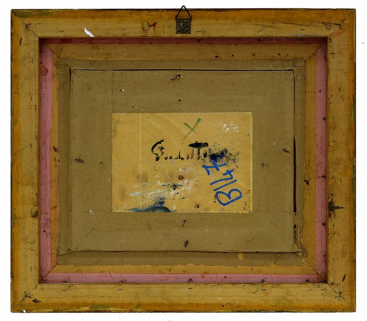 Gaetano Bocchetti, Paesaggio rurale, olio su tavola, anni '70 3