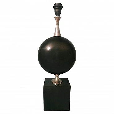 Base di lampada da tavolo in metallo di Maison Barbier, anni '60
