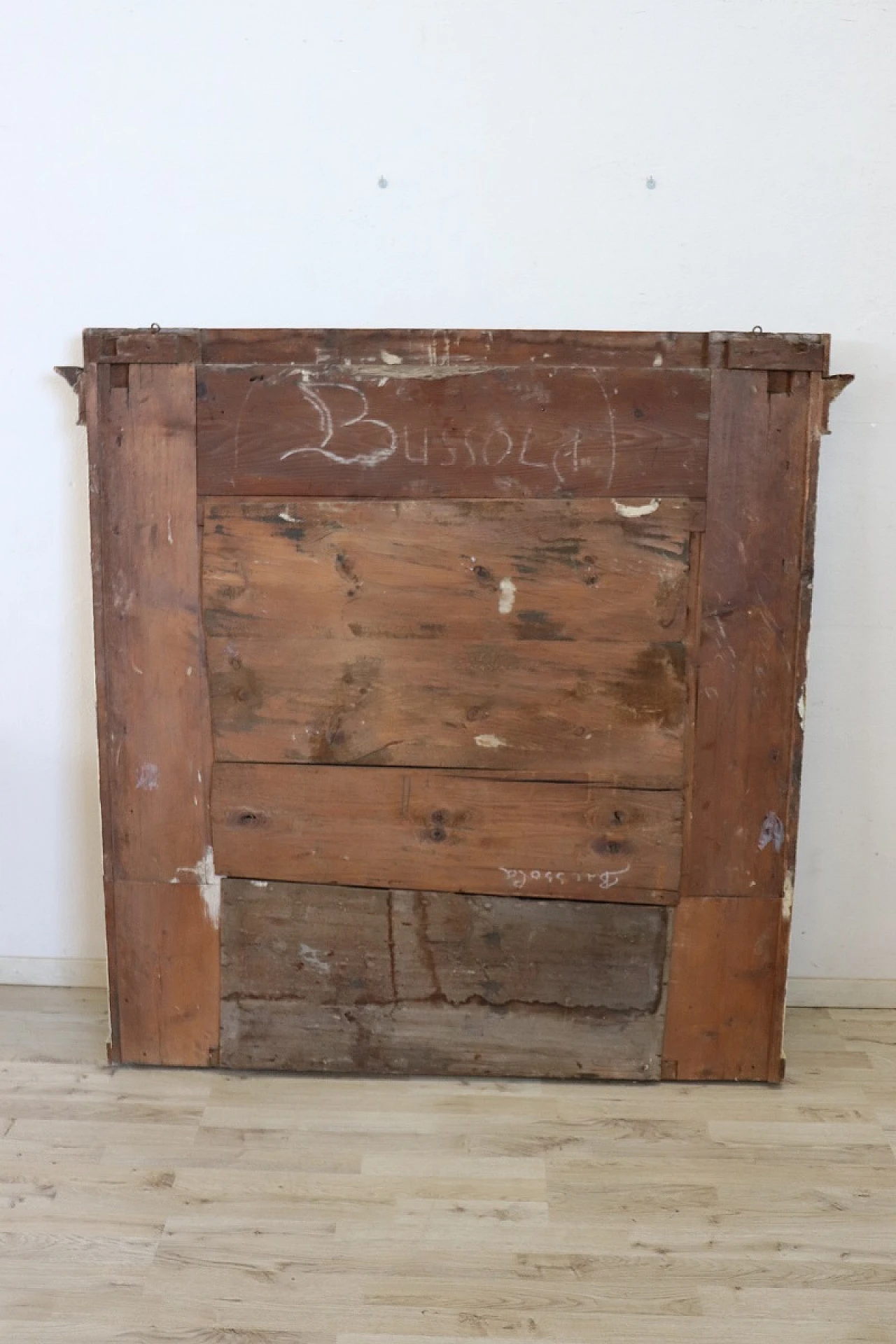 Specchiera in legno laccato e dorato, inizio '800 14