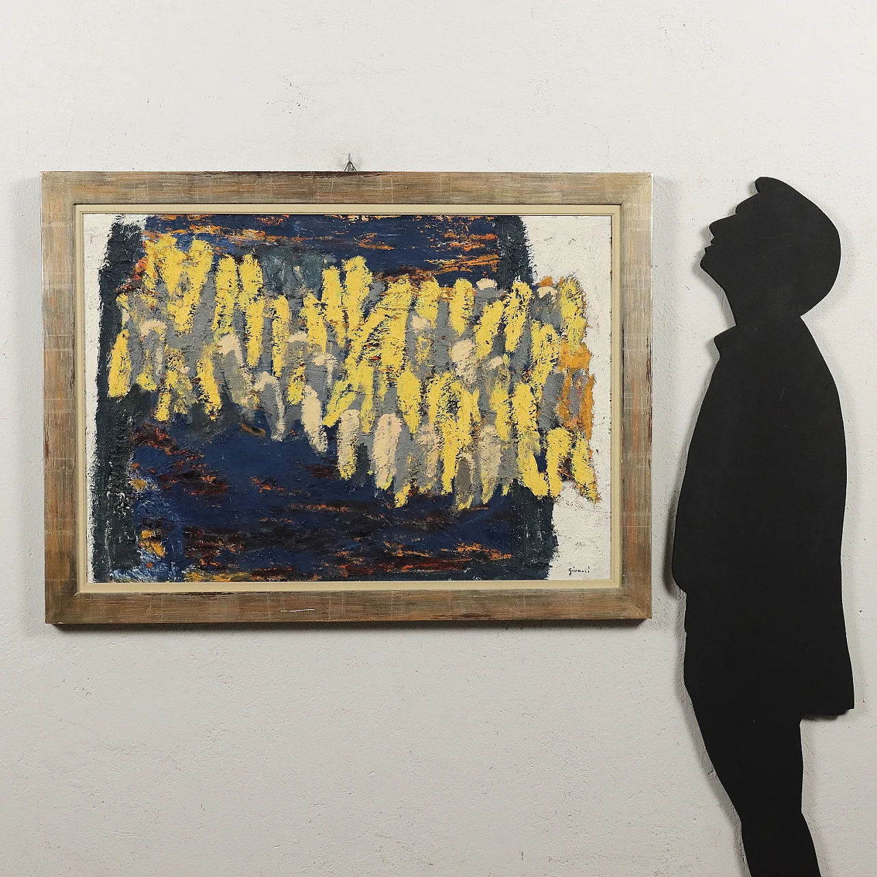 Piero Giunni, Granoturco appeso sull' altana, olio su tela, 1978 2