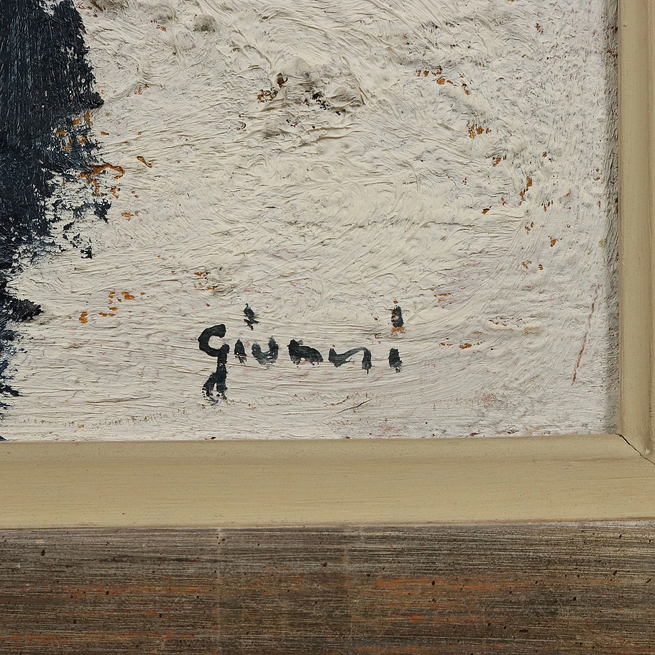 Piero Giunni, Granoturco appeso sull' altana, olio su tela, 1978 6