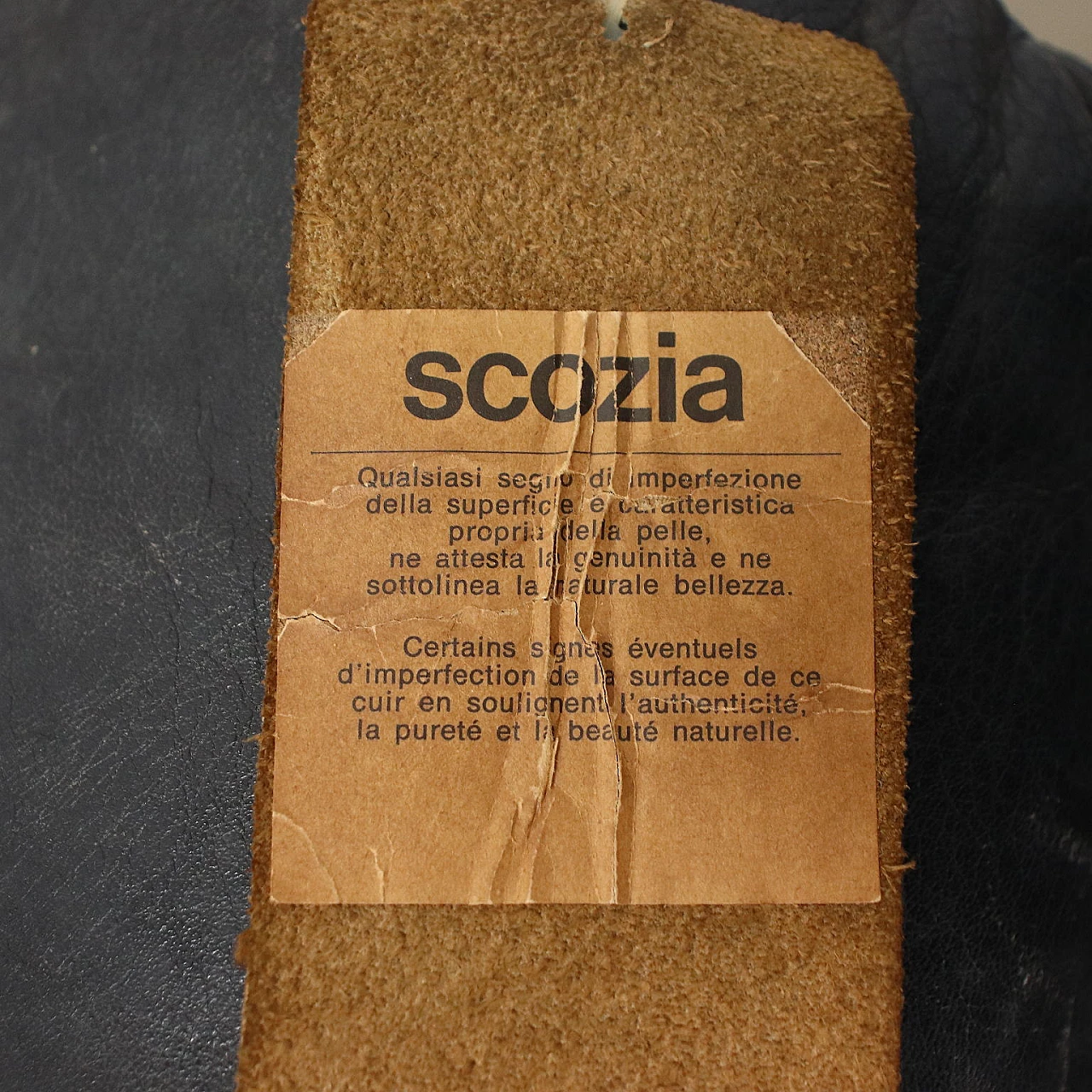 Divano Coronado in pelle di Tobia Scarpa per C&B, anni '60 10