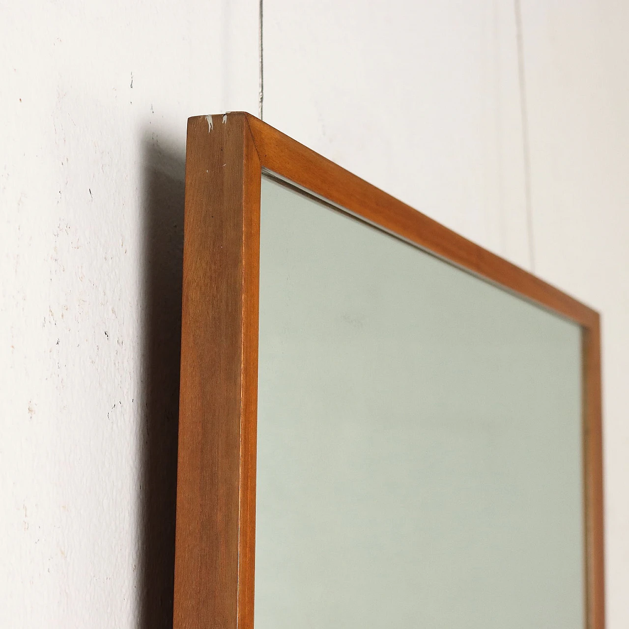 Mirror with walnut veneer frame, 1960s 7