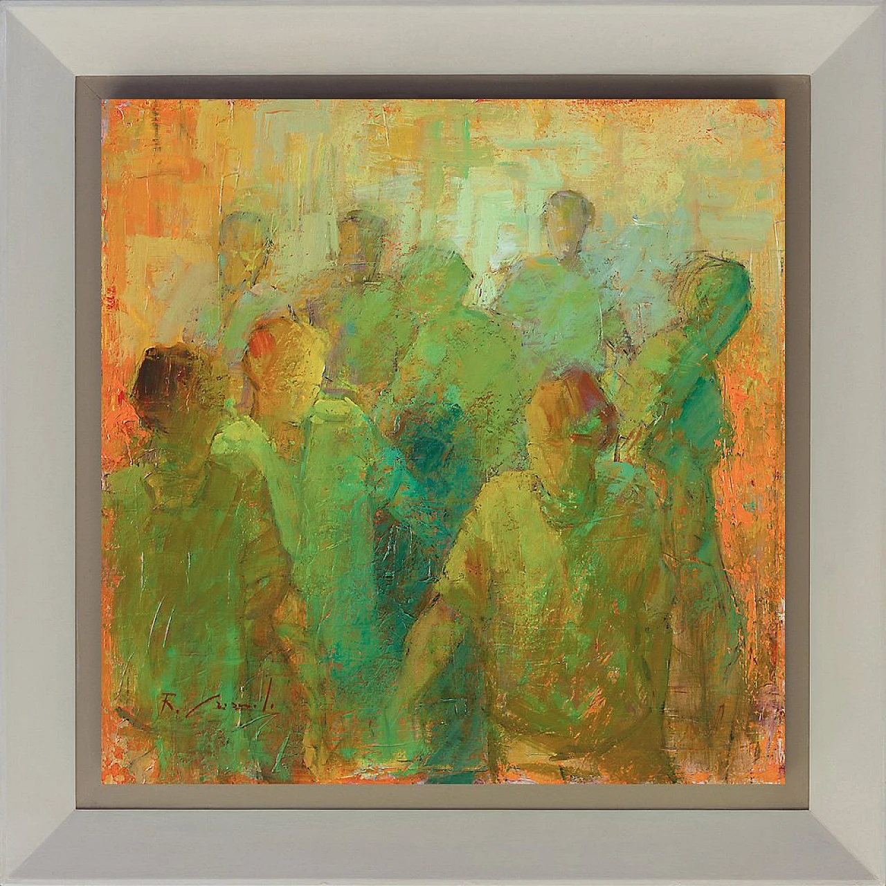 Renato Criscuolo, In Strada, 2010, Olio su tela 2