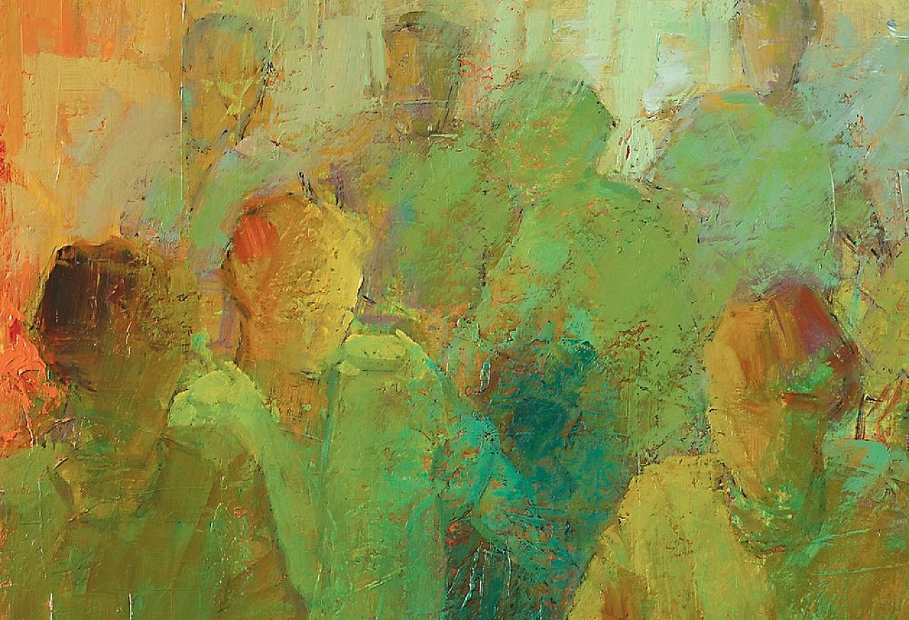 Renato Criscuolo, In Strada, 2010, Olio su tela 3