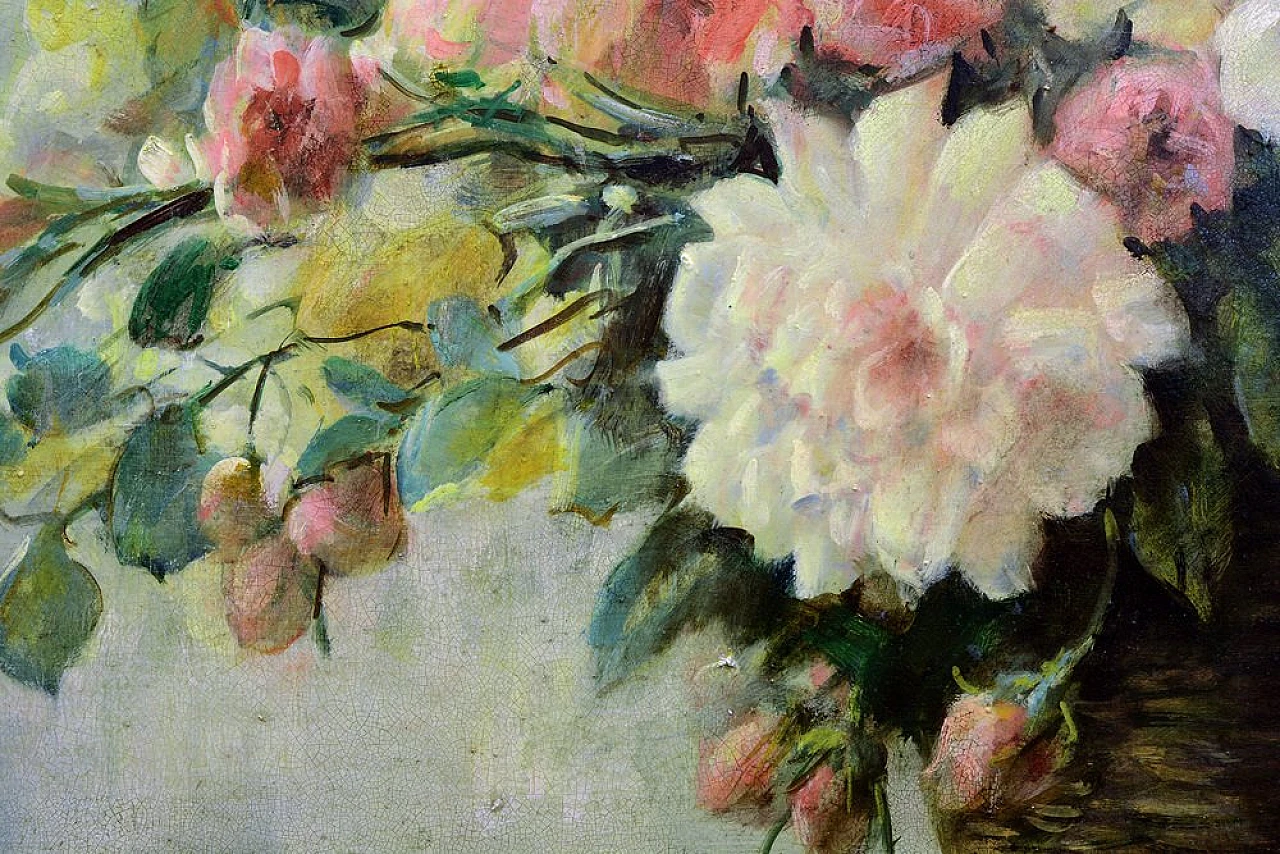 Blossoming Splendor, olio su tela di Giovanni Bonetti, anni 2000 3