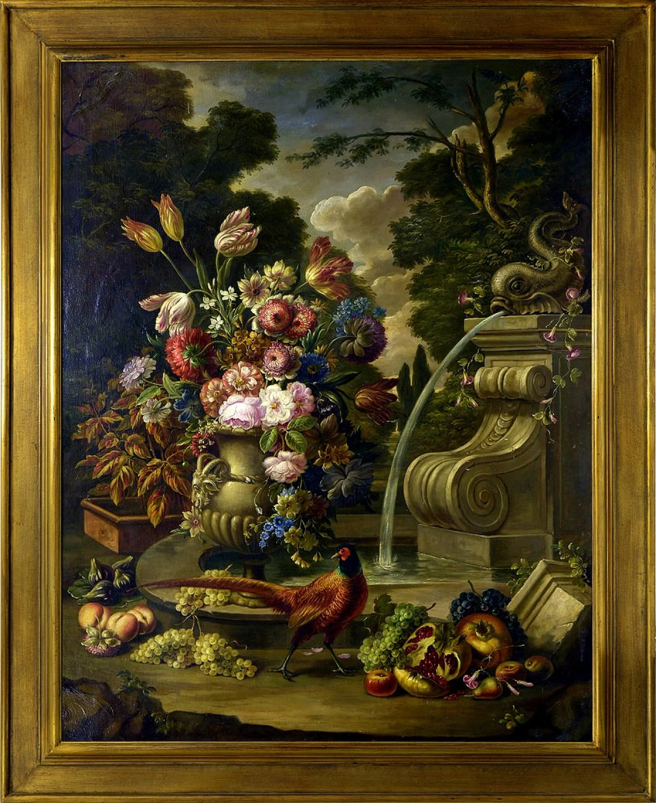 Alfredo Mahieux, Still Life with Pheasant, oil on canvas, early 20th 1