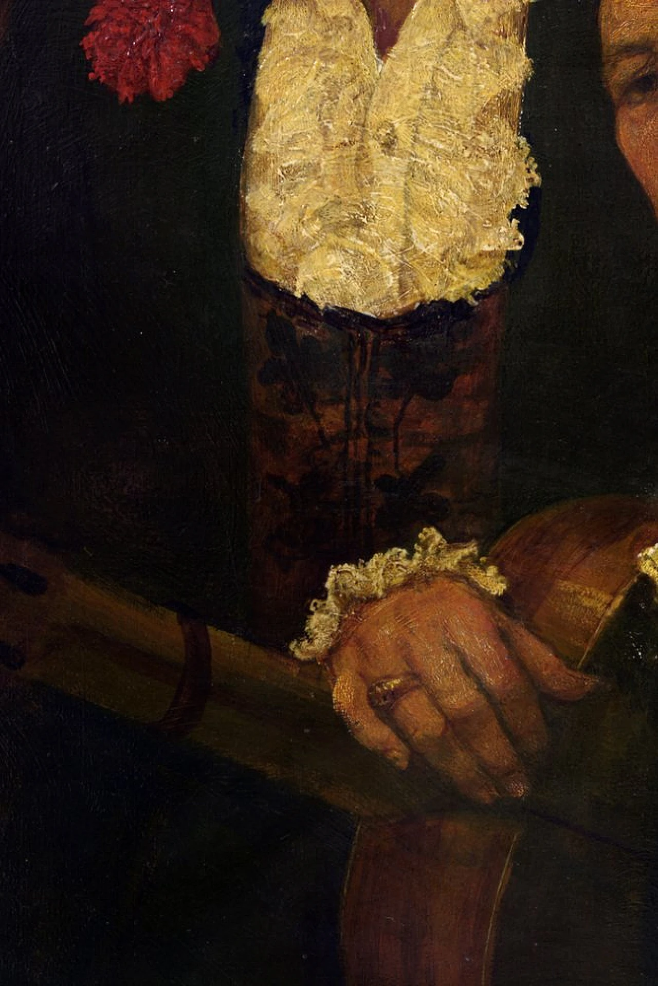 Prima del concerto di Giacomo Moretti, olio su tela, anni '70 5