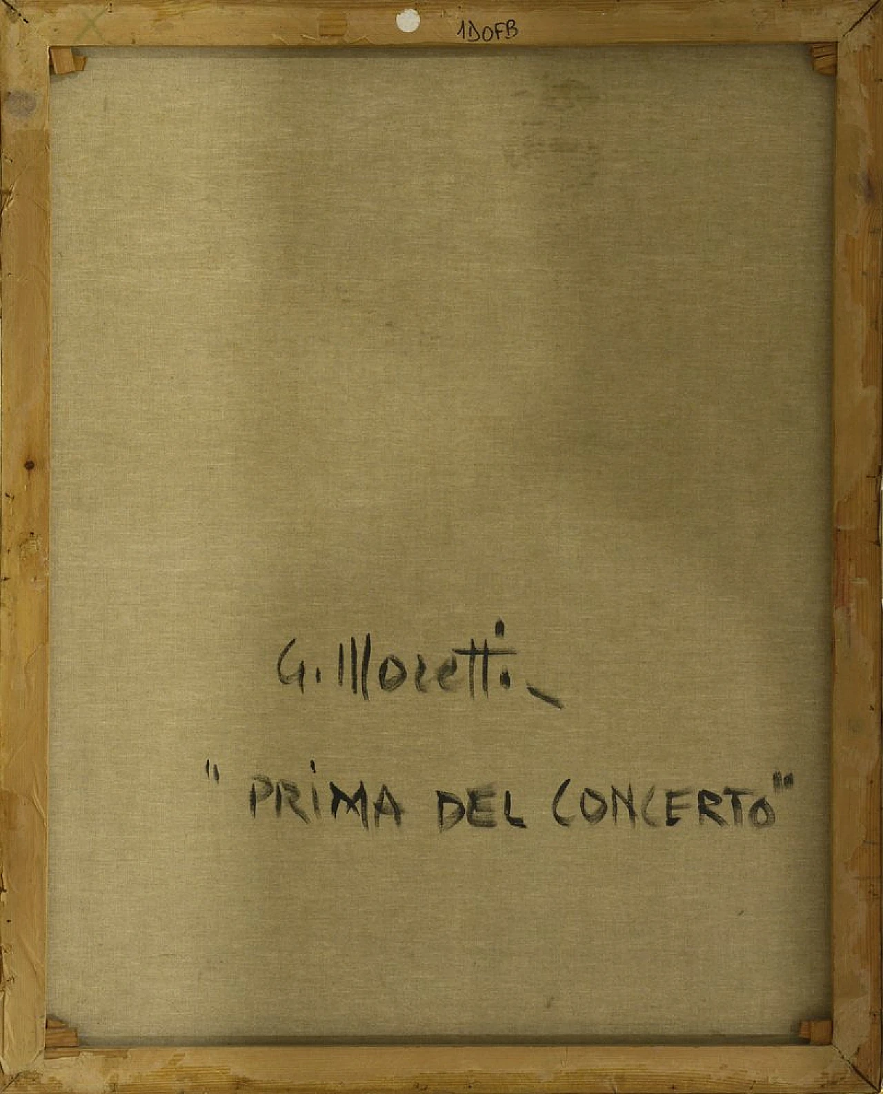 Prima del concerto di Giacomo Moretti, olio su tela, anni '70 6