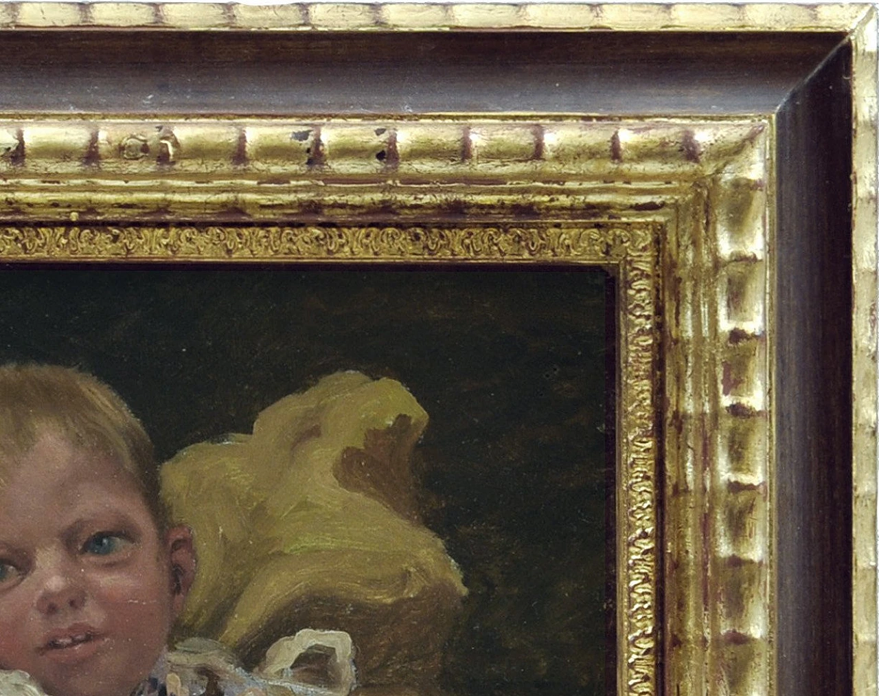 Children by Vincenzo Caprile, framed oil painting, early 20th century 4