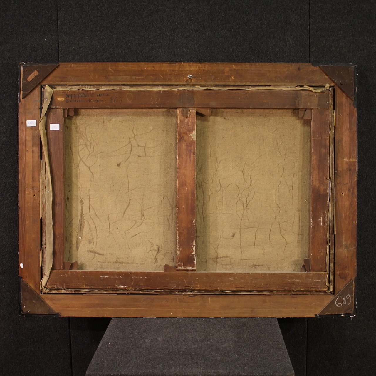 Landscape signed G. V. Hoven, oil on canvas, 1918 10