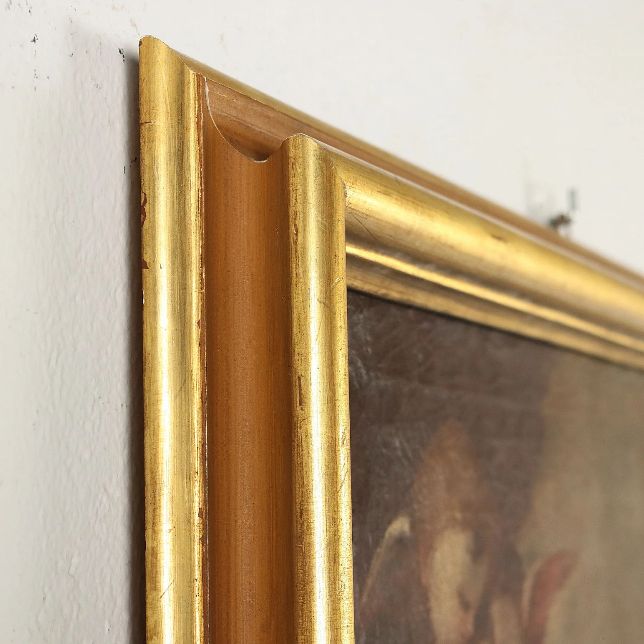 Madonna and angels, oil painting on canvas, 17th century 9