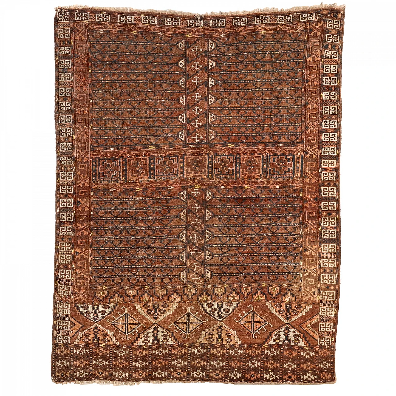Turkmen wool Bukhara Tekke rug 1