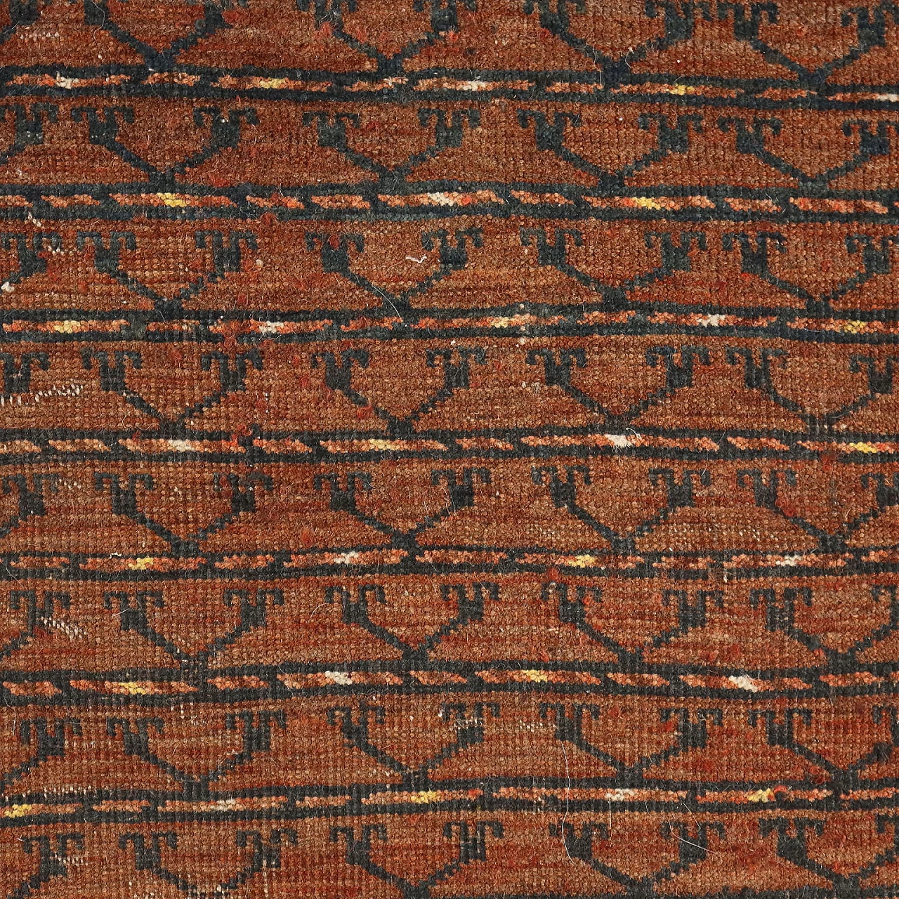 Turkmen wool Bukhara Tekke rug 4