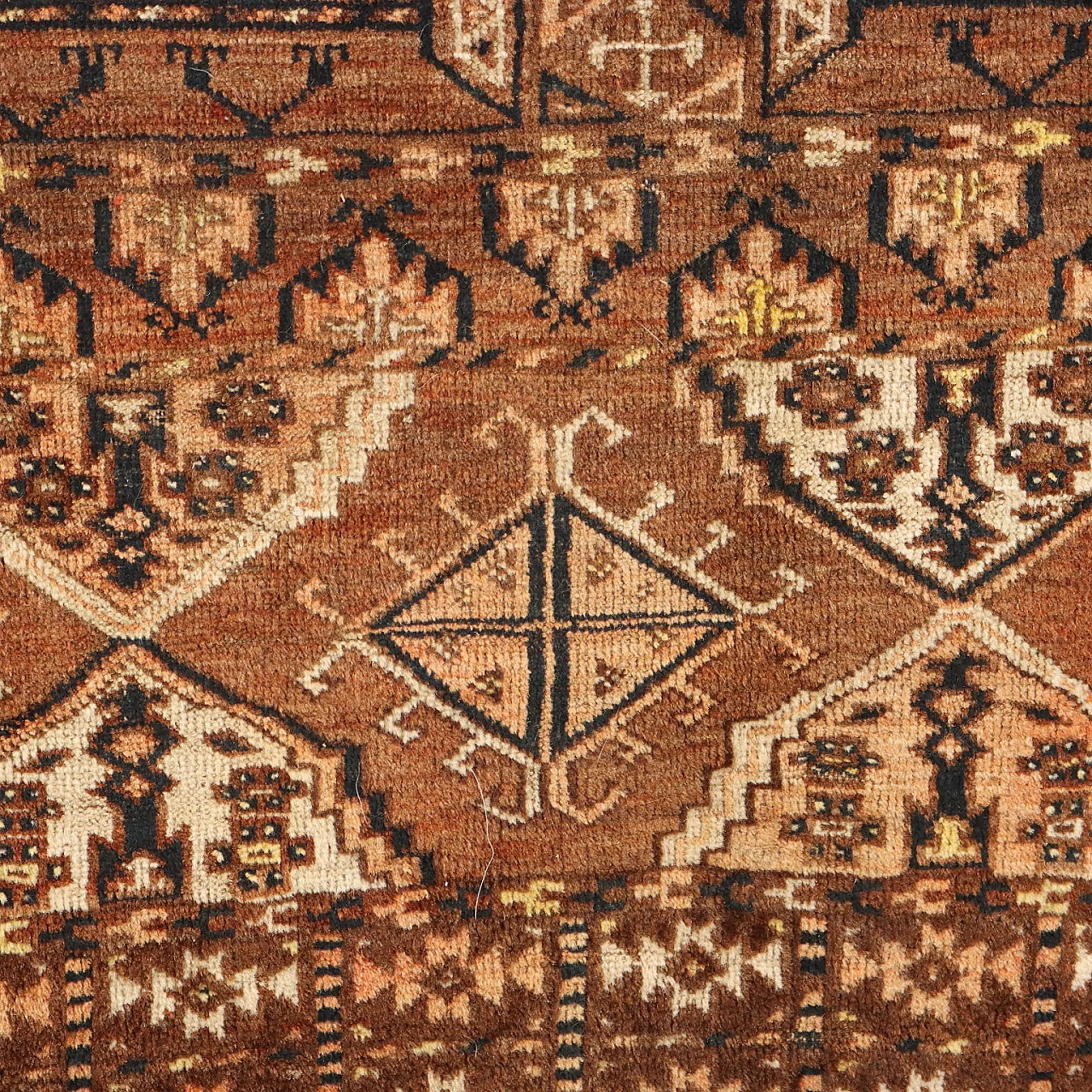 Turkmen wool Bukhara Tekke rug 5