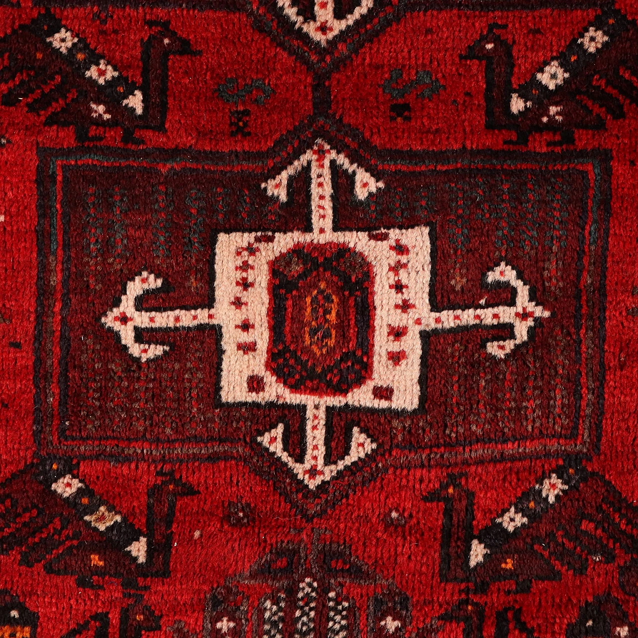 Iranian Shiraz coarse-knotted wool carpet 3