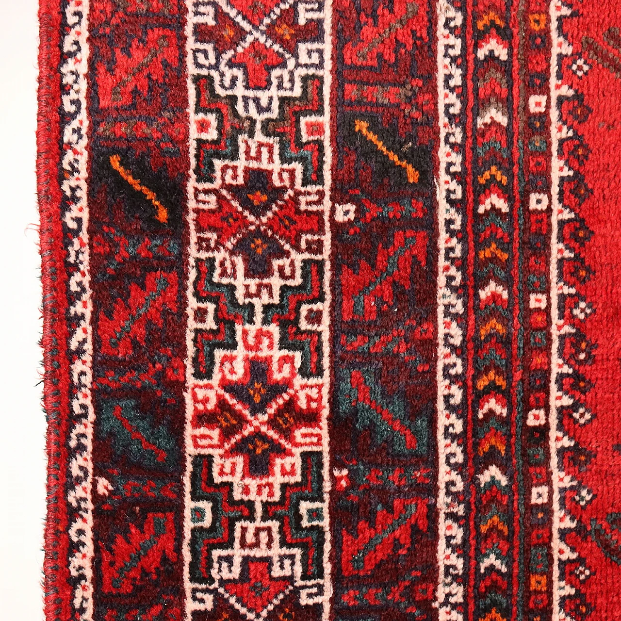 Iranian Shiraz coarse-knotted wool carpet 6