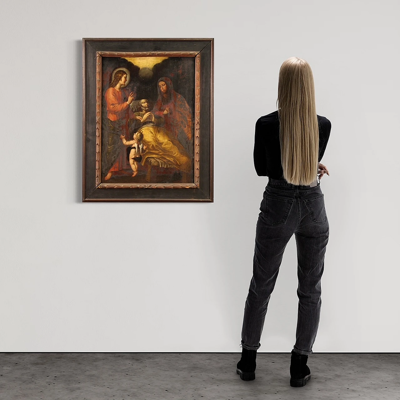 The Death of Joseph, oil on panel, 19th century 3