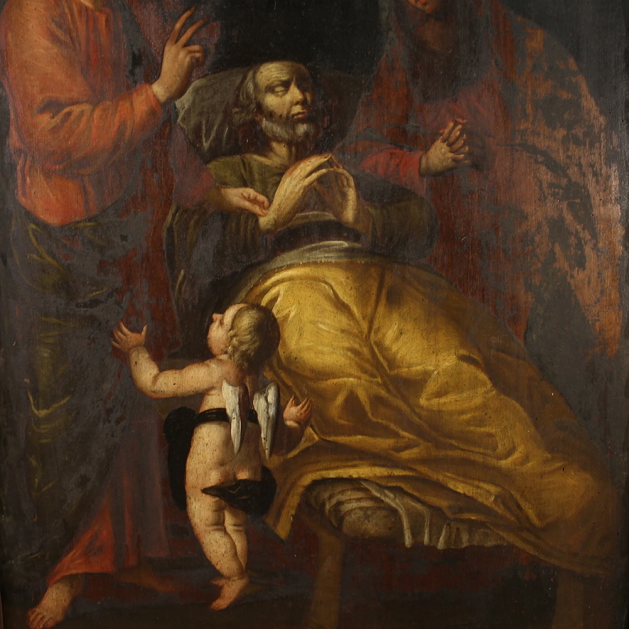 The Death of Joseph, oil on panel, 19th century 4