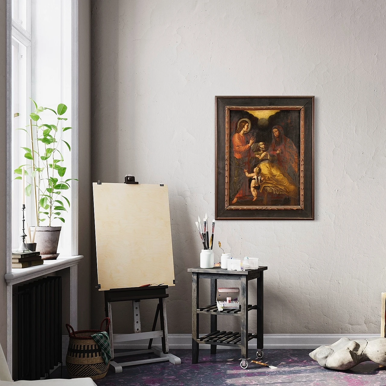 The Death of Joseph, oil on panel, 19th century 13