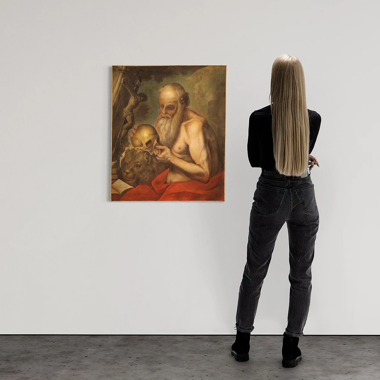 San Girolamo, olio su tela, fine '600 3