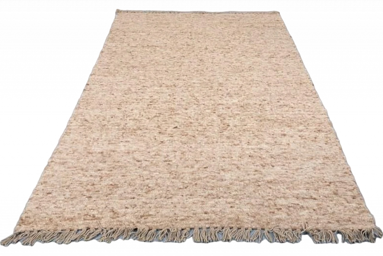 Sisal handmade wool rug, 1980s 7