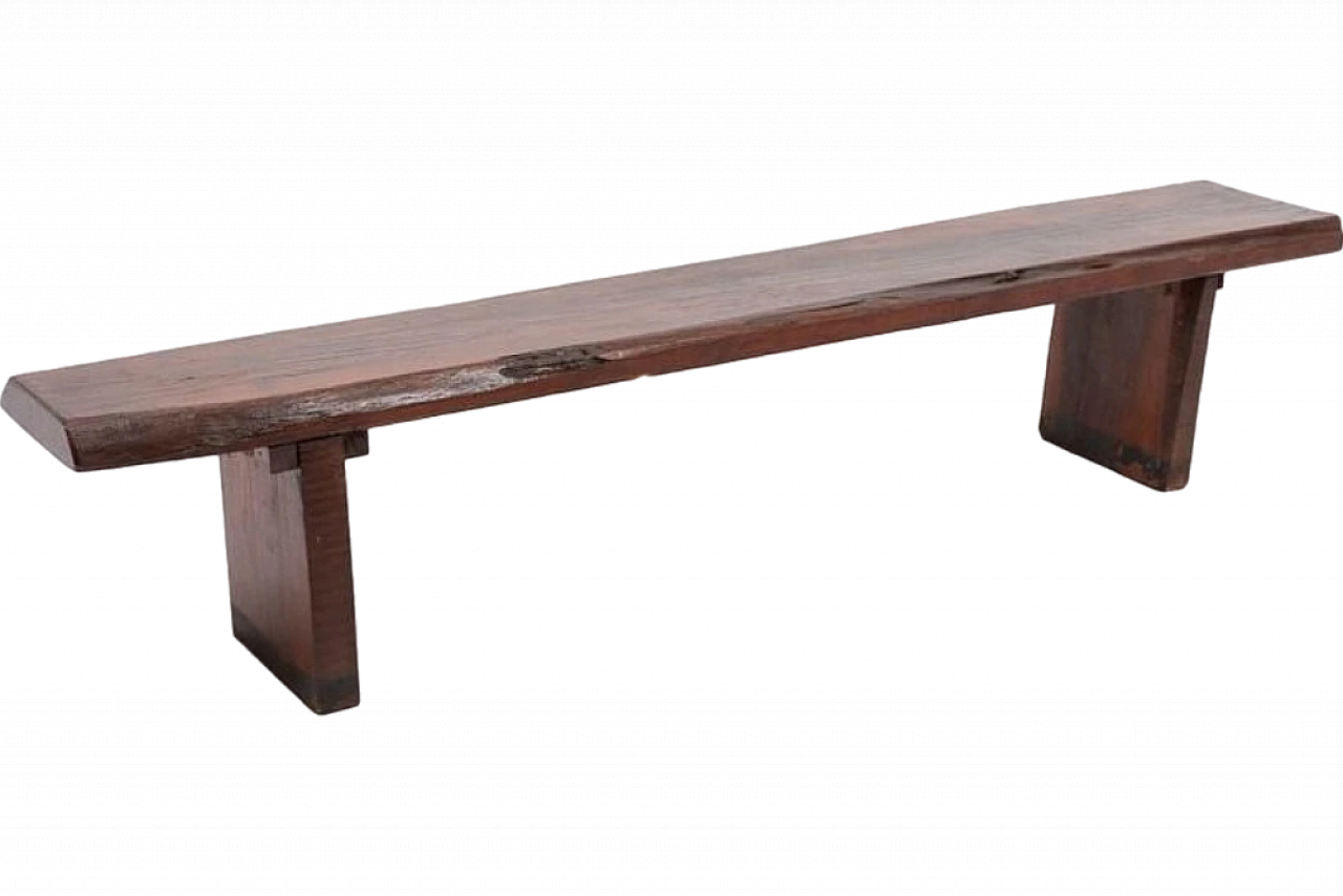 Panca in legno verniciato, anni '50 7