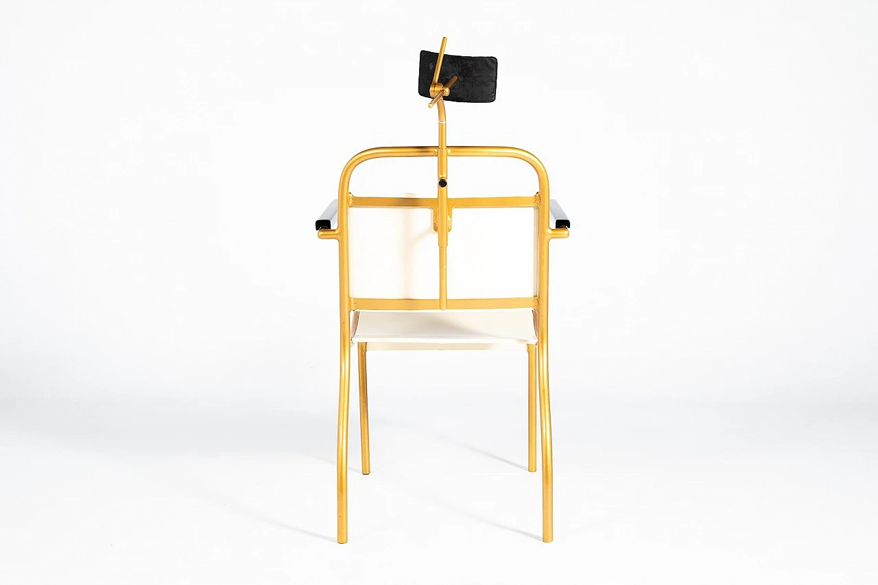 Dentist chair with painted tubolar steel frame, 1950s 7