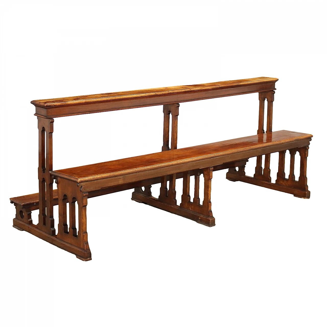 Banco da chiesa in noce, inizio '900 1