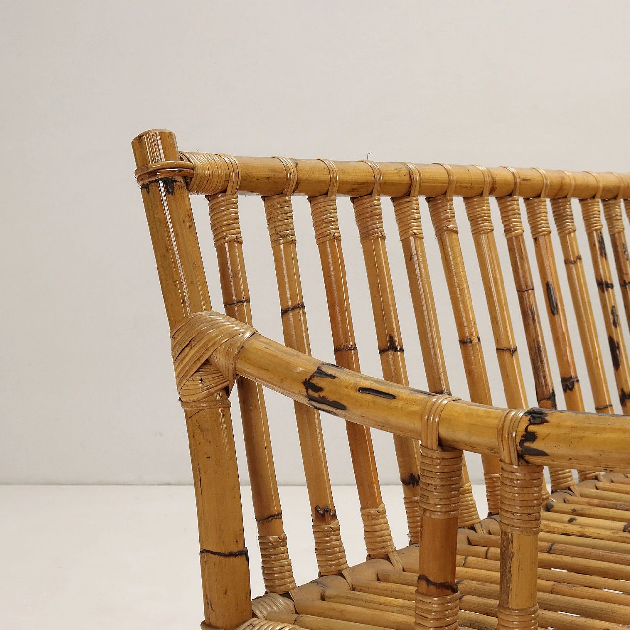 Divano in bambù, anni '60 4