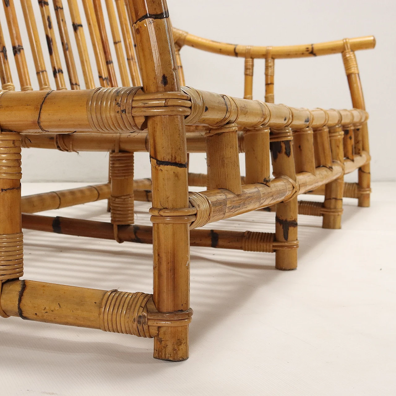 Divano in bambù, anni '60 5